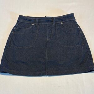 Athleta Dark Blue Mini Skirt with Short Size XL